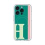スリムプロテクションプレミアムケース with MagSafe［ オリジナル - initial color line - H green ］