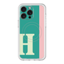 スリムプロテクションプレミアムケース with MagSafe［ オリジナル - initial color line - H green ］