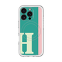 スリムプロテクションプレミアムケース with MagSafe［ オリジナル - initial color line - H green ］