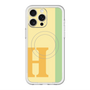 スリムプロテクションプレミアムケース with MagSafe［ オリジナル - initial color line - H yellow ］