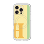 スリムプロテクションプレミアムケース with MagSafe［ オリジナル - initial color line - H yellow ］