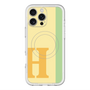 スリムプロテクションプレミアムケース with MagSafe［ オリジナル - initial color line - H yellow ］