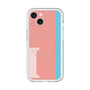 スリムプロテクションプレミアムケース with MagSafe［ オリジナル - initial color line - I pink ］