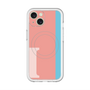 スリムプロテクションプレミアムケース with MagSafe［ オリジナル - initial color line - I pink ］