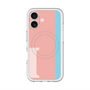 スリムプロテクションプレミアムケース with MagSafe［ オリジナル - initial color line - I pink ］