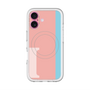 スリムプロテクションプレミアムケース with MagSafe［ オリジナル - initial color line - I pink ］