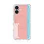 スリムプロテクションプレミアムケース with MagSafe［ オリジナル - initial color line - I pink ］