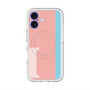 スリムプロテクションプレミアムケース with MagSafe［ オリジナル - initial color line - I pink ］