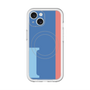 スリムプロテクションプレミアムケース with MagSafe［ オリジナル - initial color line - I blue ］