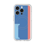 スリムプロテクションプレミアムケース with MagSafe［ オリジナル - initial color line - I blue ］