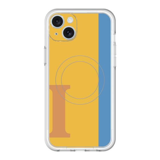 スリムプロテクションプレミアムケース with MagSafe［ オリジナル - initial color line - I orange ］
