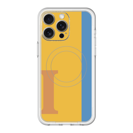 スリムプロテクションプレミアムケース with MagSafe［ オリジナル - initial color line - I orange ］