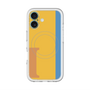 スリムプロテクションプレミアムケース with MagSafe［ オリジナル - initial color line - I orange ］
