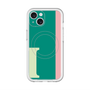 スリムプロテクションプレミアムケース with MagSafe［ オリジナル - initial color line - I green ］