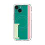 スリムプロテクションプレミアムケース with MagSafe［ オリジナル - initial color line - I green ］
