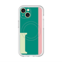 スリムプロテクションプレミアムケース with MagSafe［ オリジナル - initial color line - I green ］