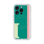 スリムプロテクションプレミアムケース with MagSafe［ オリジナル - initial color line - I green ］
