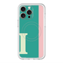 スリムプロテクションプレミアムケース with MagSafe［ オリジナル - initial color line - I green ］