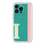 スリムプロテクションプレミアムケース with MagSafe［ オリジナル - initial color line - I green ］