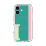 スリムプロテクションプレミアムケース with MagSafe［ オリジナル - initial color line - I green ］