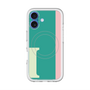 スリムプロテクションプレミアムケース with MagSafe［ オリジナル - initial color line - I green ］