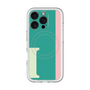 スリムプロテクションプレミアムケース with MagSafe［ オリジナル - initial color line - I green ］