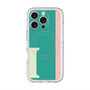 スリムプロテクションプレミアムケース with MagSafe［ オリジナル - initial color line - I green ］