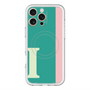 スリムプロテクションプレミアムケース with MagSafe［ オリジナル - initial color line - I green ］