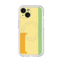 スリムプロテクションプレミアムケース with MagSafe［ オリジナル - initial color line - I yellow ］