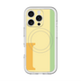 スリムプロテクションプレミアムケース with MagSafe［ オリジナル - initial color line - I yellow ］