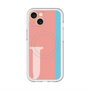 スリムプロテクションプレミアムケース with MagSafe［ オリジナル - initial color line - J pink ］