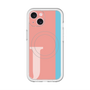 スリムプロテクションプレミアムケース with MagSafe［ オリジナル - initial color line - J pink ］