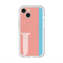 スリムプロテクションプレミアムケース with MagSafe［ オリジナル - initial color line - J pink ］