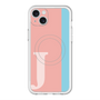 スリムプロテクションプレミアムケース with MagSafe［ オリジナル - initial color line - J pink ］