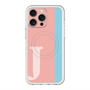 スリムプロテクションプレミアムケース with MagSafe［ オリジナル - initial color line - J pink ］
