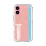 スリムプロテクションプレミアムケース with MagSafe［ オリジナル - initial color line - J pink ］