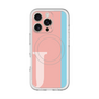 スリムプロテクションプレミアムケース with MagSafe［ オリジナル - initial color line - J pink ］