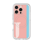 スリムプロテクションプレミアムケース with MagSafe［ オリジナル - initial color line - J pink ］