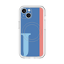 スリムプロテクションプレミアムケース with MagSafe［ オリジナル - initial color line - J blue ］