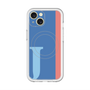 スリムプロテクションプレミアムケース with MagSafe［ オリジナル - initial color line - J blue ］