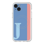 スリムプロテクションプレミアムケース with MagSafe［ オリジナル - initial color line - J blue ］