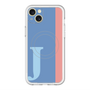 スリムプロテクションプレミアムケース with MagSafe［ オリジナル - initial color line - J blue ］