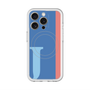 スリムプロテクションプレミアムケース with MagSafe［ オリジナル - initial color line - J blue ］