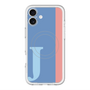 スリムプロテクションプレミアムケース with MagSafe［ オリジナル - initial color line - J blue ］