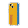 スリムプロテクションプレミアムケース with MagSafe［ オリジナル - initial color line - J orange ］
