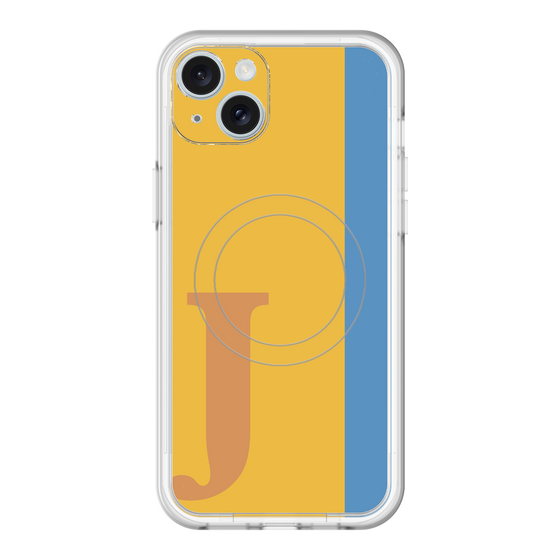 スリムプロテクションプレミアムケース with MagSafe［ オリジナル - initial color line - J orange ］