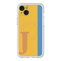 スリムプロテクションプレミアムケース with MagSafe［ オリジナル - initial color line - J orange ］