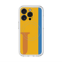 スリムプロテクションプレミアムケース with MagSafe［ オリジナル - initial color line - J orange ］