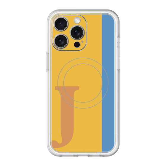 スリムプロテクションプレミアムケース with MagSafe［ オリジナル - initial color line - J orange ］