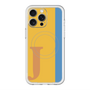スリムプロテクションプレミアムケース with MagSafe［ オリジナル - initial color line - J orange ］